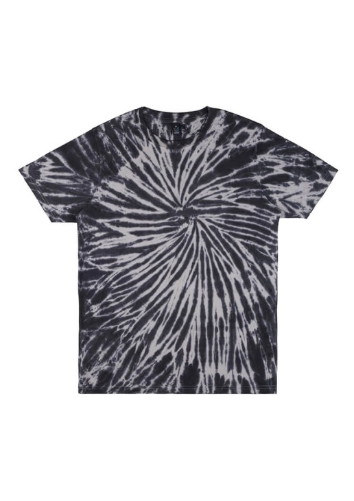 Unisex 100% Organic Cotton Black Tie Dye T-Shirt